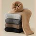 Autumn and Winter Wool Socks Men's Thickened fleece-lined Socks Men's Winter Mid-length Socks Snow Warm Super Thick Cashmere Stockings_maomaolike.com