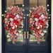 Creative Christmas Upside-Down Tree, Christmas Door Hanging, Christmas Candy Tree Alternative Decoration_maomaolike.com