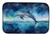 Dolphin In A Starry Sea Dish Drying Mat Absorbent Dish Drying Mat Pad For Kitchen Counter Dish Drainer Mat For Countertop, 14 X 21", Multicolor_maomaolike.com