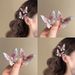 Unisex Jewelry Fashion Pink Diamond Pearl Butterfly Duckbill Clip Sweet Fashion Bangs Side Hairpin Girly Heart Hair Accessories_maomaolike.com