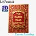 Chinese Ornate Themed "The Nanke Have Arrived" Painting Poster, Luxe Red & Gold Intricate Paisley & Cloud Motif Poster, Elegant Decor Piece Ideal For_maomaolike.com
