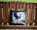 Blue Heron Under The Moonlight Throw Pillow Machine Washable, Indoor Outdoor Decorative Pillow For Couch, Bed Or Patio, 14Hx14W_maomaolike.com
