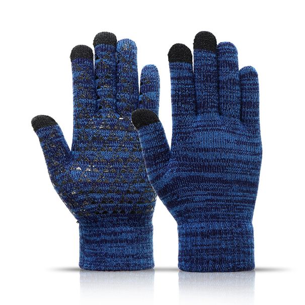 Sports Gloves Skiing Cycling Motorcycle Hiking Touch Screen Gloves Non-slip Warm Fleece Gloves Fashion Wool Touch Screen Gloves_maomaolike.com