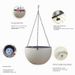 Garden Supplies Rattan Plastic Hanging Basket Pot Succulent Green Plant Hanging Pot Self Absorbent Hydroponic Hanging Plant Pot Honeycomb Flower Pot_maomaolike.com