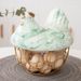 Ceramic Egg Basket, Fruit Basket, Garlic, Potatoes, Miscellaneous Items, Blue Creative Hen, Egg Basket_maomaolike.com