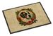 Saint Bernard Christmas Flowers Doormat Front Door Mat Indoor Outdoor Rugs For Entryway, Non Slip Washable Low Pile, 24H X 36W_maomaolike.com