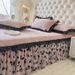 French Style Winter Thickened Milk Velvet Skirt Single Piece Double Layer Lace Trim Three-Piece Dustproof Coral Fleece Bed Cover S_maomaolike.com