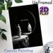"You Vs You" Self-motivational Painting Poster, Monochrome Dramatic Mirror Reflection Poster, Inspirational Self-challenge Artwork Ideal For Home_maomaolike.com