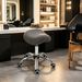 Ergonomic Rolling Saddle Stool PU Leather Hydraulic Spa Stool_maomaolike.com