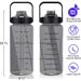 2L 64OZ Half Gallon Sleeve Motivational Bottle With Straw & Time Marker Leakproof Sport Water Jug_maomaolike.com