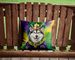 Alaskan Malamute King Of Mardi Gras Throw Pillow Machine Washable, Indoor Outdoor Decorative Pillow For Couch, Bed Or Patio, 14Hx14W_maomaolike.com