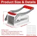 Fench Fy Stainless Steel Potato Chippe With 25/49Holes Blades Fast Cutting Manual Food Slice Kitchen Vegetable_maomaolike.com