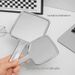 Retro Square LED Light Makeup Mirror, Single Sided ABS Frame Mini Compact Mirror, Portable Handheld Travel Beauty Vanity Mirror For Daily Use
_maomaolike.com