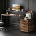 Computer Desk, Ergonomic Office Desk With Drawers & Monitor Stand_maomaolike.com