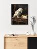 Retro-inspired Fantasy Theme Featuring Owls, Deer, And Phoenixes, With Striking Chiaroscuro Effects, Evoking An Uplifting Spiritual Energy._maomaolike.com