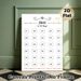 $1000 30-Day Savings Challenge Painting Poster, Cute Hand-drawn Colorful Accented Savings Tracker Poster, Practical Tool To Achieve $1000 Saving Goal_maomaolike.com