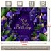 Glitter Purple 50th Birthday Party Banner - 2D Flat Polyester Backdrop With Golden Lettering, Wall Hanging Photo Props, Party Decor_maomaolike.com