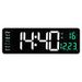 16inch Large Screen Function Display Nordic Digital Simple Living Room LED Wall Clock 6626_maomaolike.com