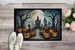 Graveyard Spooky Halloween Doormat Front Door Mat Indoor Outdoor Rugs For Entryway, Non Slip Washable Low Pile, 24H X 36W_maomaolike.com