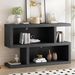 Retro Console Table With Symmetrical 2-Tier Open Shelf For Entryway And Living Room_maomaolike.com