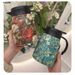 1000ML stainless steel teapot, double wall insulation teapot, elegant floral design, tea strainer teapot_maomaolike.com