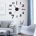 Creative Frameless Mute Wall Clock Simple DIY Living Room Stereoscopic Decorative Clock Luminous Clock Wall Sticker Clock Black Gold Silver_maomaolike.com