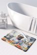 Bullmastiff The Chef Memory Foam Kitchen Mat Machine Washable Anti-Fatigue Mat Cushion Comfort Bath Mat Or Kitchen Rug_maomaolike.com
