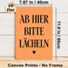 German Quote Painting Poster, Warm Orange Minimalist Typographic Poster, Cheerful Reminder To Spread Positivity, Ideal For Home, Office And Entryway_maomaolike.com
