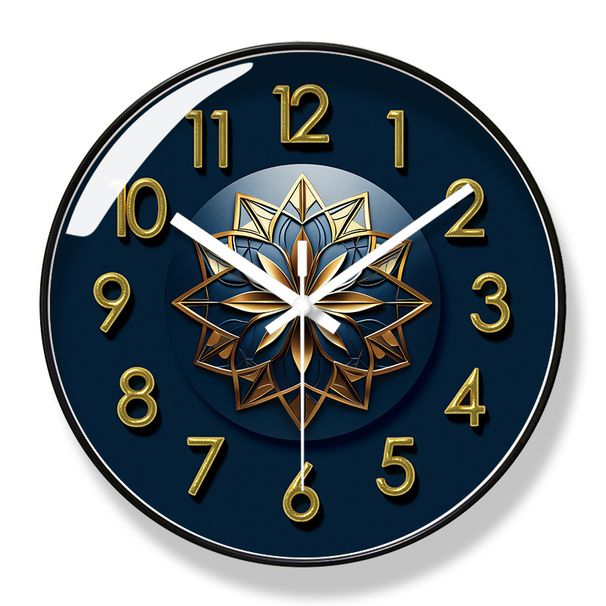 Yipula 7042 Round Silent Living Room Bedroom Wall Fashionable American Style Clock For Home Use_maomaolike.com