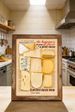 Cheese, Cream, Dairy, Kitchen Theme, Oil Painting Print, Decorative Art Print, Home Decor Art, Living Room Sofa Backdrop Decorative Art_maomaolike.com