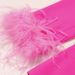 Women's clothing Internet celebrity style ostrich feather suit two-piece suit temperament dress women's pants suit_maomaolike.com