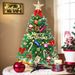 Mini Christmas Tree Small Christmas Tree With LED Lights Ornaments Tabletop Artificial Christmas Decorations Indoor Christmas Decor 24"/60cm_maomaolike.com