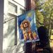 Cocker Spaniel Happy Birthday House Flag Large Porch Sleeve Pole Decorative Outside Yard Banner Artwork Wall Hanging, Polyester, House Size, Multicolor_maomaolike.com