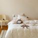 1 Cartoon Patch Embroidery Waffle Milk Bedding Set Winter Thickened Warm Double-Sided Velvet Duvet Cover_maomaolike.com