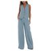Women's Clothing new fashion vest trousers collage stitching cotton and linen casual suit_maomaolike.com