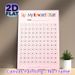 Reward Chart Themed Painting Poster, Pastel Pink Cute Butterfly Accented Numbered Reward Poster, Practical Tool To Track Progress And Encourage_maomaolike.com