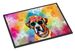 Boxer Hippie Dawg Doormat Front Door Mat Indoor Outdoor Rugs For Entryway, Non Slip Washable Low Pile, 24H X 36W_maomaolike.com