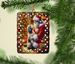 Havanese And Santa Claus Porcelain Ornament Christmas Tree Hanging Decorations For Home Christmas Holiday, Rectangle, Gift, Multicolor_maomaolike.com