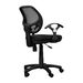 Techni Mobili Black Midback Mesh Task Office Chair With Adjustable Height And Lumbar Support_maomaolike.com
