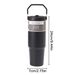 30OZ Portable Car Stainless Steel Thermos Cup With Straw Travel Sports Water Bottle With Handle Cover Coffee Vacuum_maomaolike.com