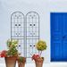 2 Pack Metal Garden Trellis 86.7" X 19.7" Rustproof Trellis For Climbing Plants Outdoor Flower Support Black_maomaolike.com