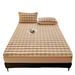 Thickened Rabbit Fur Sheet Single Piece Winter Milk Coral Bed Cover Fleece Warm Mattress Protector Three-Piece Set_maomaolike.com