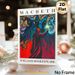 Macbeth Themed Painting Poster, Vibrant Surreal Style Poster, Captivating Literary Artwork Featuring Three Hooded Figures & Cloaked Figure With_maomaolike.com