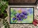 New Jersey Violet In Watercolor Doormat Front Door Mat Indoor Outdoor Rugs For Entryway, Non Slip Washable Low Pile, 24H X 36W_maomaolike.com