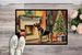 Airedale Terrier Cozy Christmas Doormat Front Door Mat Indoor Outdoor Rugs For Entryway, Non Slip Washable Low Pile, 24H X 36W_maomaolike.com