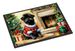 Affenpinscher Cozy Christmas Doormat Front Door Mat Indoor Outdoor Rugs For Entryway, Non Slip Washable Low Pile, 24H X 36W_maomaolike.com