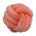 Wool Ball Pillow Three Strand Rope Knotted Ball Pillow Hand Woven Velvet Pillow Cushion Knot Bay Window Cushion_maomaolike.com