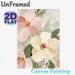 Floral Themed Painting Poster, Pastel-toned Textured Impasto Flower Poster, Delicate Artistic Decor Suitable For Living Room, Bedroom_maomaolike.com