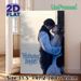 Wuthering Heights Themed Painting Poster, Melancholic Rainy Romantic Vintage Period Couple Scene Poster, Evocative Emotional Depiction Ideal For_maomaolike.com