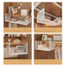 Expandable Under Cabinet Hanging Basket Dormitory Kitchen Rack Organizer Shelf Wardrobe Wall-mounted No-drill Storage_maomaolike.com